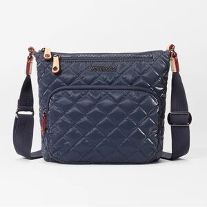 MZ Wallace Ink Liquid Metro Scout Crossbody Deluxe